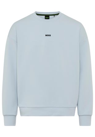 Boss Green by Hugo Boss Sweatshirt BOSS GREEN Stenson, Herren, Gr. 3XL, open blau460, Sweatware, Obermaterial: 62% Baumwolle, 33% Polyester, 5% Elasthan, oversize normal, Run