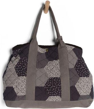 Free People Pippa Patchwork Cotton Tote in Blue Combo at Nordstrom
