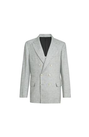Brunello Cucinelli Uconstructed blazer in Pearl Grey at Nordstrom, Size 46 It