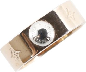 Louis Vuitton Pink Gold Gold Plating Band Ring (Pre-Owned)