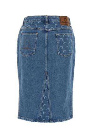 Marine Serre Laser Skirt - Blue