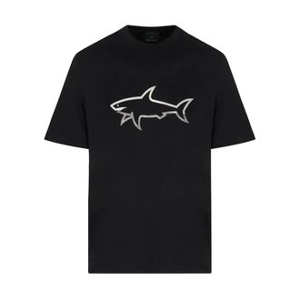 Paul & Shark Lightweight Cotton Jersey T-Shirt - male - Paul & Shark - T-Shirts - Black - 2XL - Tops
