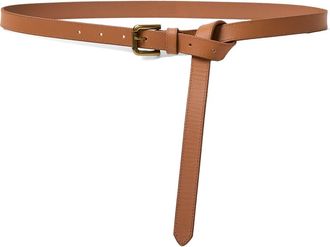 Paige Clara Leather Belt in Camel at Nordstrom, Size X-Small