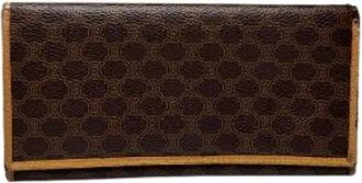 Celine Pre-owned leren portemonnee - Dames - Vintage Accessoires - Bruin - ONE Size - Leer - Vintage