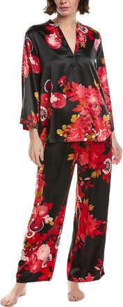 Natori 2Pc Empress Satin Pajama Set