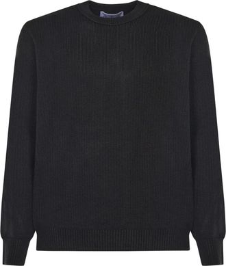 Stone Island Rondgebreide trui - Heren - Ronde hals truien - Zwart - L - Truien & Vesten
