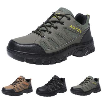 Generic Work Boots for Men Comfortable Lightweight Shoes Casual Safety Boots Slip-Resistant Sole Protective Waterproof Hiking Boot Industrial Construction Wor