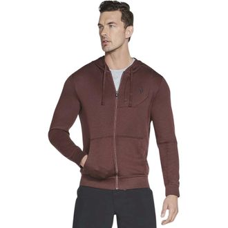 Skechers Zip-through Hoodie - Heren - Sweatshirts & Hoodies - Rood - Maat: L Zijde