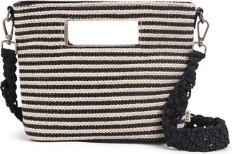 Wilt Palermo Mini Tote in Black Bone Stripe at Nordstrom, Size Small