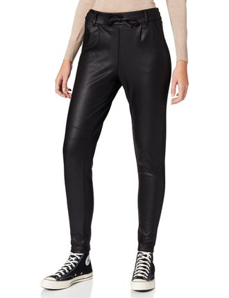 Only Tall Dames Onlpoptrash Easy Coated Pant PNT Fn Tall broek, zwart, S Tall
