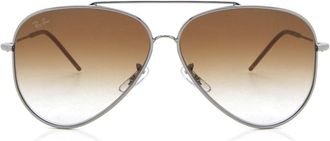 Ray-Ban RBR0101S Aviator Reverse 004/CB Mens Sunglasses Gunmetal Size 59