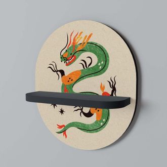 OEM Green Sky Guardian Estante Ovalado Negro