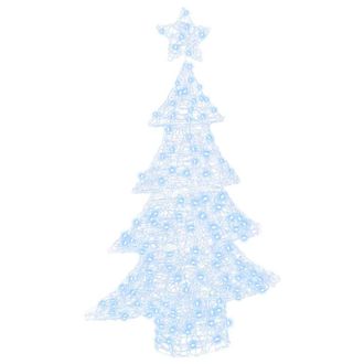 vidaXL &Aacute;rbol De Navidad Con 100 Led Fr&iacute;o 120 Cm Acr&iacute;lico Vidaxl