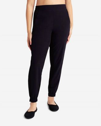 Danskin Pull On Lined Jogger In Black