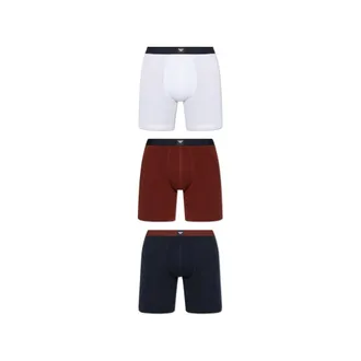 Emporio Armani Ondergoed, Heren, Veelkleurig, M, Katoen, Katoenen Boxer Briefs Drie-Pack