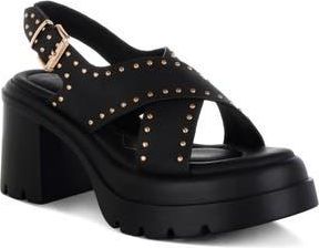 London Rag Nambo Lug Sole Sandal in Black at Nordstrom Rack, Size 8.5
