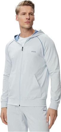 HUGO BOSS Felpa con cappuccio e zip Mix & Match - - Sweatshirts & Hoodies - Uomo - Blu - L