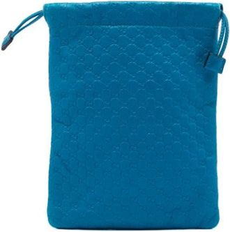 Gucci Pre-owned Bags, female, Blue, Size: ONE SIZE Pre-owned Vintage Leather Bag