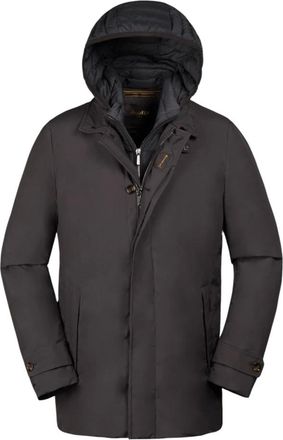 Moorer Jassen, Heren, Bruin, 2Xl, Polyester, Raffaello-Stp Parka