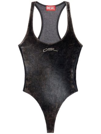 Diesel T-Vately body met racerback - Zwart
