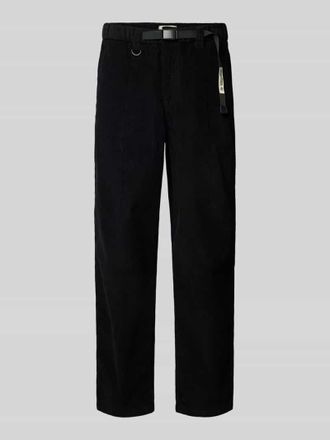 Woodbird Cordhose mit Stoffg&uuml;rtel Modell UMO in Black, Gr&ouml;&szlig;e L