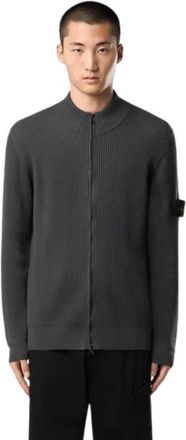 Stone Island Cardigans - Heren - Vesten - Grijs - XL - Truien & Vesten