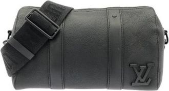 Louis Vuitton Pre-owned Aerogram Calfskin Shoulder Bag - Dames - Vintage Schoudertas - Zwart - ONE Size - Vintage
