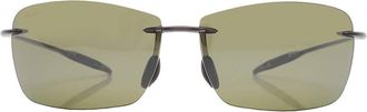 Maui Jim Lighthouse Maui HT Rectangular Unisex Sunglasses HT423-11 65