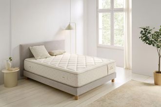 Moonia Colch&oacute;n Muelles Ensacados Eco Nature Spring Viscoel&aacute;stico Muelles Ergon&oacute;mico - 150x200 Cm - Moonia