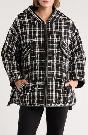 Maje Reversible Hooded Jacket in Noir at Nordstrom Rack, Size 0 (Fits Like 0 Us) / 34 Eu
