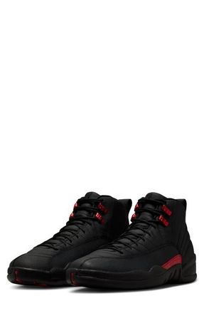 Nike Jordan Air Jordan 12 Retro Basketball Sneaker in Black/Varsity Red at Nordstrom, Size 10.5
