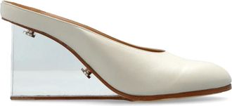 Maison Margiela Mules de Cu&ntilde;a Plexi - Shoes - Mujer - Beige - 38 1/2 EU