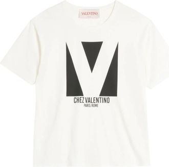 Valentino Garavani Wit T-shirt - Heren - T-shirts - Wit - XL - Katoen - Tops