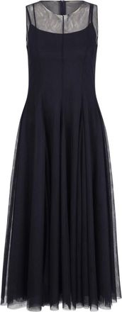 Vera Mont Kleedjes, Dames, Blauw, 2Xl, Polyester, Aansluitende Cocktailjurk