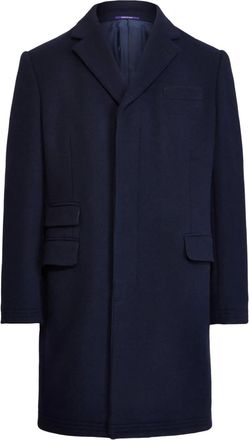 Ralph Lauren Purple Label Cappotto spazzolato in lana - Blu