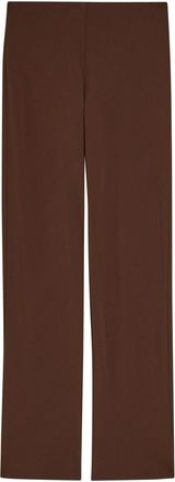 Reformation Gale Straight-leg Crepe Trousers - Brown - S (UK8-10 / S)