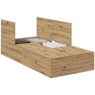 vidaXL Estructura De Cama Roble Artisan 200 X 90 X 31.5 Cm Vidaxl
