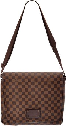 Louis Vuitton Brown Damier Ebene Canvas Brooklyn Mm (Authentic Pre-Loved)