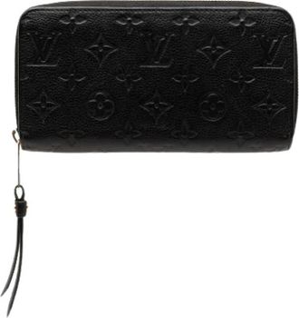 Louis Vuitton Pre-owned Long Wallet - Dames - Vintage Clutch - Zwart - ONE Size - Leer - Vintage