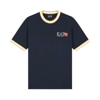 Emporio Armani T-shirt Graphic Series - - Tops - Uomo - Blu - XL