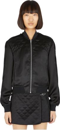 Durazzi Milano Bomberjack met pluizige rand - Dames - Bomber jackets - Zwart - S - Jassen