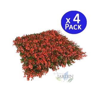 No Brand Pack 4 Jardin Vertical Natus 50x50 Cm Planta Artificial Decoraci&atilde;&sup3;n Pared Interior Exterior Jardines Verticales