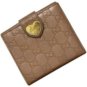 Gucci Beige Leather Wallet (Bi-Fold) (Pre-Owned)
