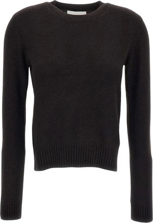 Lisa Yang Mable Crewneck Jumper - female - Lisa Yang - Cashmere Knitwear - Brown - XS - Knitwear