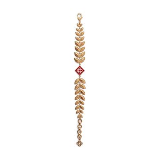 Casablanca Accessoires, Dames, Geel, ONE Size, Gouden Laurierblad Armband