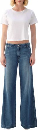 Amo Edith Wide Leg Trouser In Romance