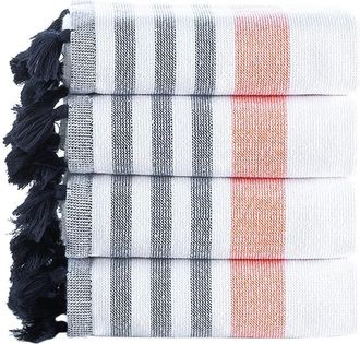 Brooks Brothers Turkish Pesthemal 4Pc Wash Towels