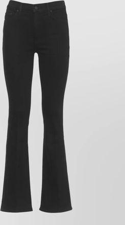 Mother flared cotton jeans straight leg trousers