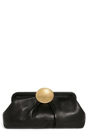 Aim&eacute;e Full Circle Frame Clutch in Black at Nordstrom