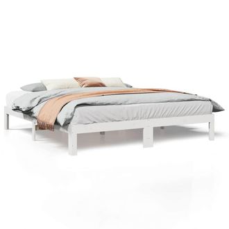 Berkfield Home Bed Frame without Mattress White 160x200 cm Solid Wood Pine